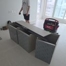 당하2차풍림아이원아파트경로당 | 싱크대하부장 리폼과 싱크대문짝교체 인조대리석 상판 연마광택