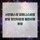 장안15 | 서현헬스장 피트니스비엠 분당 장안타운점 헬린이들 환영