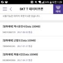 sk데이터 쿠폰100mb 쓰실분 쓰세요 (6매) 이미지