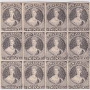 New Zealand Queen Victoria 2 Pence Proof Card Block of 12 이미지