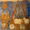 천년전 사마르칸트의 벽화 이미지