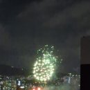 광복절 한강변 불꽃놀이. 이미지