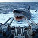 Can You Believe It? Navy warship rescues fishermen from giant shark. 이미지
