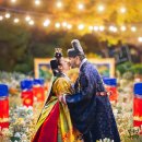 야간 수채화 | 삼청각 야간결혼식 본식스냅 추천 | 삼청각 전통혼례 후기 | 국제커플 한국전통결혼식 | 청천당 야외...