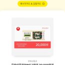 문화상품권핀교환권(카카오톡선물하기) 20,000원 -＞ 19,000원에 판매합니다. 이미지