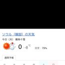 1.18.月.ソウルの天気 서울의 날씨 이미지