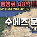수에즈 운하 (말라카 해협과 아라비아해를 거쳐 아덴만을 지나 홍해) 이미지