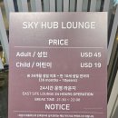 인천공항 1터미널 스카이허브 라운지 음식 평일 오후 방문 후기