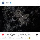 NASA 공식 인스타그램 계정 게시글에서 'Sweet Dreams' 가사 인용 이미지