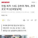 아침 최저 -14도 강추위 계속…전국 곳곳 비·눈[내일날씨] 이미지