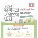 2024 주민등록 사실조사 안내 이미지