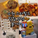 그린팜중앙약국 | [경기 수원 스타필드] 맛집 간식 놀거리 흑백요리사 팝업스토어 디저트(안녕 봉주르x서울떡갈비, 청포관...