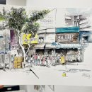 감성 어반스케치 이미지