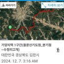 기양지맥1구간(용문산기도원_분기점/청운봉~수정리고개)20241207 이미지