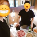 호텔에서 방어회(회전문 수산시장)랑 치킨