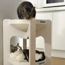 고로고로펫 | 다묘 고양이 스크래쳐 | 고로고로 고양이 이층 침대 스크래쳐 2단 대형 추천