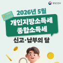 [5.1~6.1] 2025년 귀속 개인지방소득세 신고·납부 안내 이미지