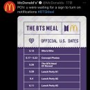 5/26 전세계 맥도널드 직원들이 착용하는 티셔츠 (방탄 콜라보) 이미지
