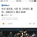 두산 정진호, 시즌 첫 그라운드 홈런…KBO리그 통산 84호 이미지