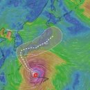 14호 태풍 난마돌 최신 예상 경로 이미지