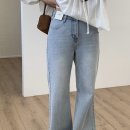 페드보헤브-연청 세미 와이드 부츠컷 이미지