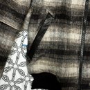 알렌느 LEATHER PATCHED 3D FINGER HOLE BOMBER BLOUSON BROWNCHECK