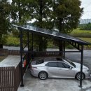 삼성스텐레스1 태양광발전소 | 진천군 전원주택 주차장형 태양광 캐노피 설치사례 | 635W 고출력 패널 8장, LED 포함 풀옵션 시스템