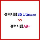 (스펙비교)- 갤럭시탭 S6 Lite (2022) vs 갤럭시탭 A9+