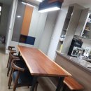 그루미송 | 나무 한 그루로 만든, 우드슬랩 테이블 세트 배송후기