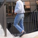 리본 플랫슈즈 말랑한 스퀘어 사각코 제이슈앤슈