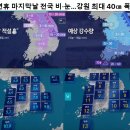 연휴 마지막 날 전국 비, 눈 ~~~ 강원 최대 40CM 폭설 이미지