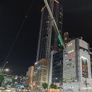 청주고속터미널과 NC백화점 청주점 야경 이미지