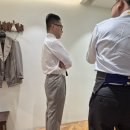 멋부리기 | [반니비스포크 명동점] 영국 스카발 이미지(IMAGE) 오트밀 스트라이프 나폴리컷 더블 수트 제작 후기