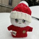 下雪了，带孩子出来拍照📷 이미지