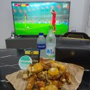 푸라닭가평설악점 | 축구 보면서 치맥 대신 푸라닭 콘소메이징 윙콤보(포장) + 소주 조합 - 하나은행 초청 대한민국 vs...