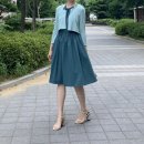 쇼에 chauet 보그 그린체크 원피스, 13Etude 실크 캐시미어 가디건 후기