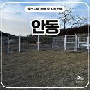 주주애견 | 안동휀스 - 푸른 잔디와 찰떡궁합! 안동펜스 화이트 원형주주로 완성한 감성 사유지 경계표시