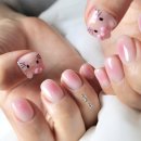 세븐일레븐 강동천호점 | 강동네일샵 [어깅네일] | 웨딩네일 찐후기 여리여리한 그라데이션자석젤 젤연장맛집