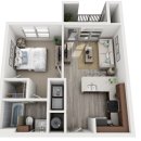 플루거빌 1 bed/1bath 계약승계 하실뿐!(4/5월중순) 이미지