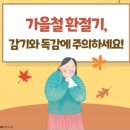 가을철 환절기 감기와독감에주의하세요 펌글 이미지