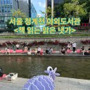 서울 청계천 야외도서관 책멍!&lt;책 읽는 맑은 냇가&gt; 후기