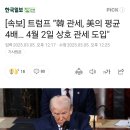 [속보] 트럼프 “한국에게 4월 2일부터 상호 관세 도입&#34; 이미지