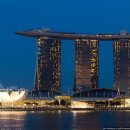 싱가폴 "마리나 베이 샌즈 호텔" 의 하늘 수영장 이미지