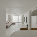 한솔마을.LG아파트 | 그레이 컬러의 고요함이 고스란히 스며든 미니멀 주방 인테리어, 분당 한솔마을2단지 LG아파트