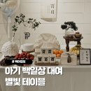 백일세탁 | 백일상 대여 별빛테이블, 아기 100일 셀프 차림 후기 및 촬영팁