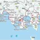 고성 상족암~비포성지 둘레길 지도(경남 고성) 이미지