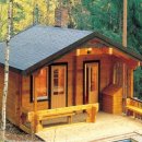 통나무집 이미지