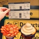 마동-33 | 부산 서면 전포 33게이트 : 공항 컨셉 카페에서 즐기는 딸기라떼와 크림라떼