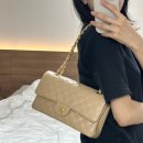 씨유뉴우아한시티점 | W_샤넬 클래식 미듐 베이지 Ι 클미베 금장 프로포즈백 신세계 센텀 구매 후기 언박싱 착용샷