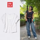 정T&T | UNIQLO 유니클로 세일템 추천! 1만원대 와플 풀오픈 미니T 착용 후기 (착샷, 사이즈 팁 등)